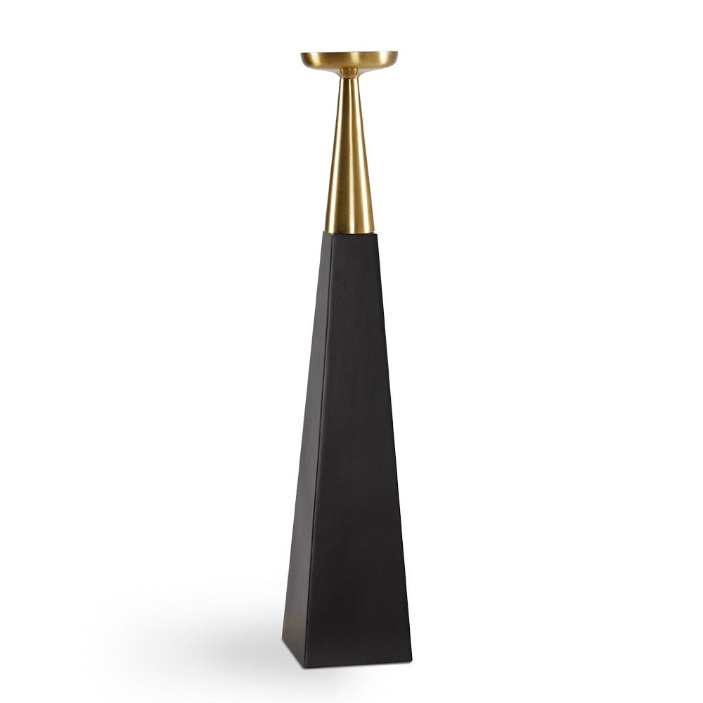Set of two Xcella Mya pillar candle holders with a modern decorative design, perfect for enhancing home decor.