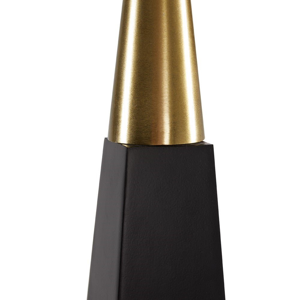 Set of 2 Xcella Mya pillar candle holders, decorative decor pieces with a sleek, modern design in a stylish finish.