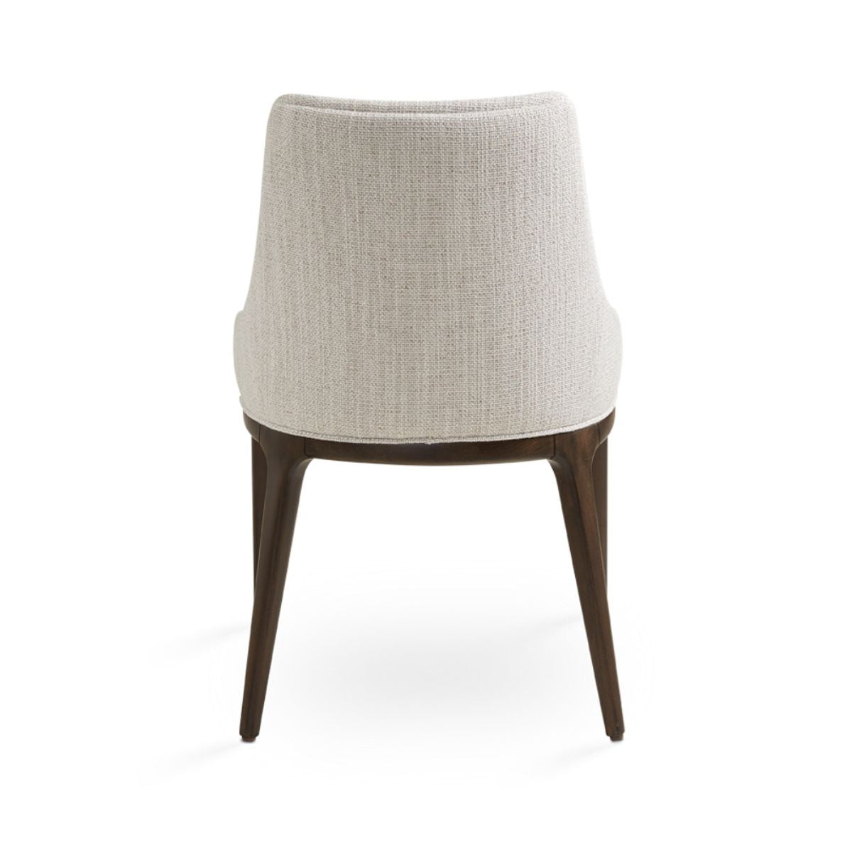 Xcella Everett dining chair with Brenton fabric upholstery, showcasing a modern design and comfortable seating in a stylish setting.