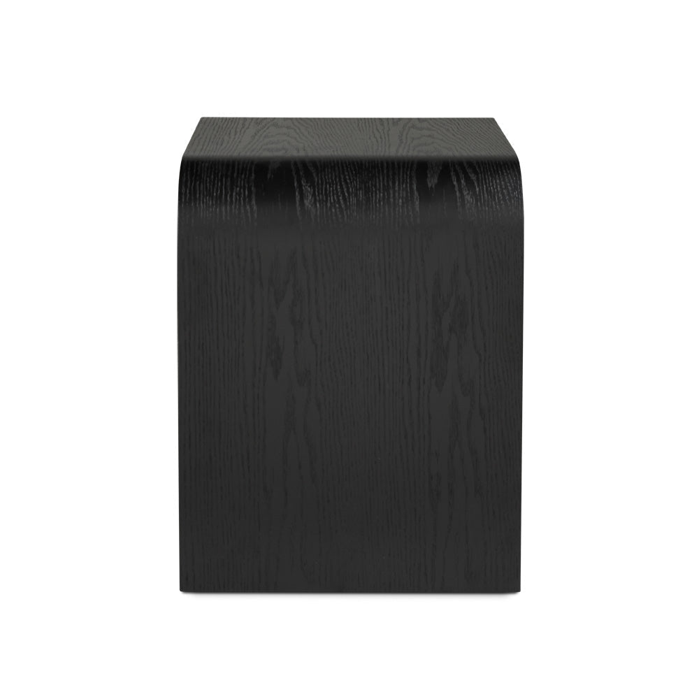 Xcella Elvis nightstand with a modern design, featuring a sleek wood finish and a single drawer for bedroom storage.