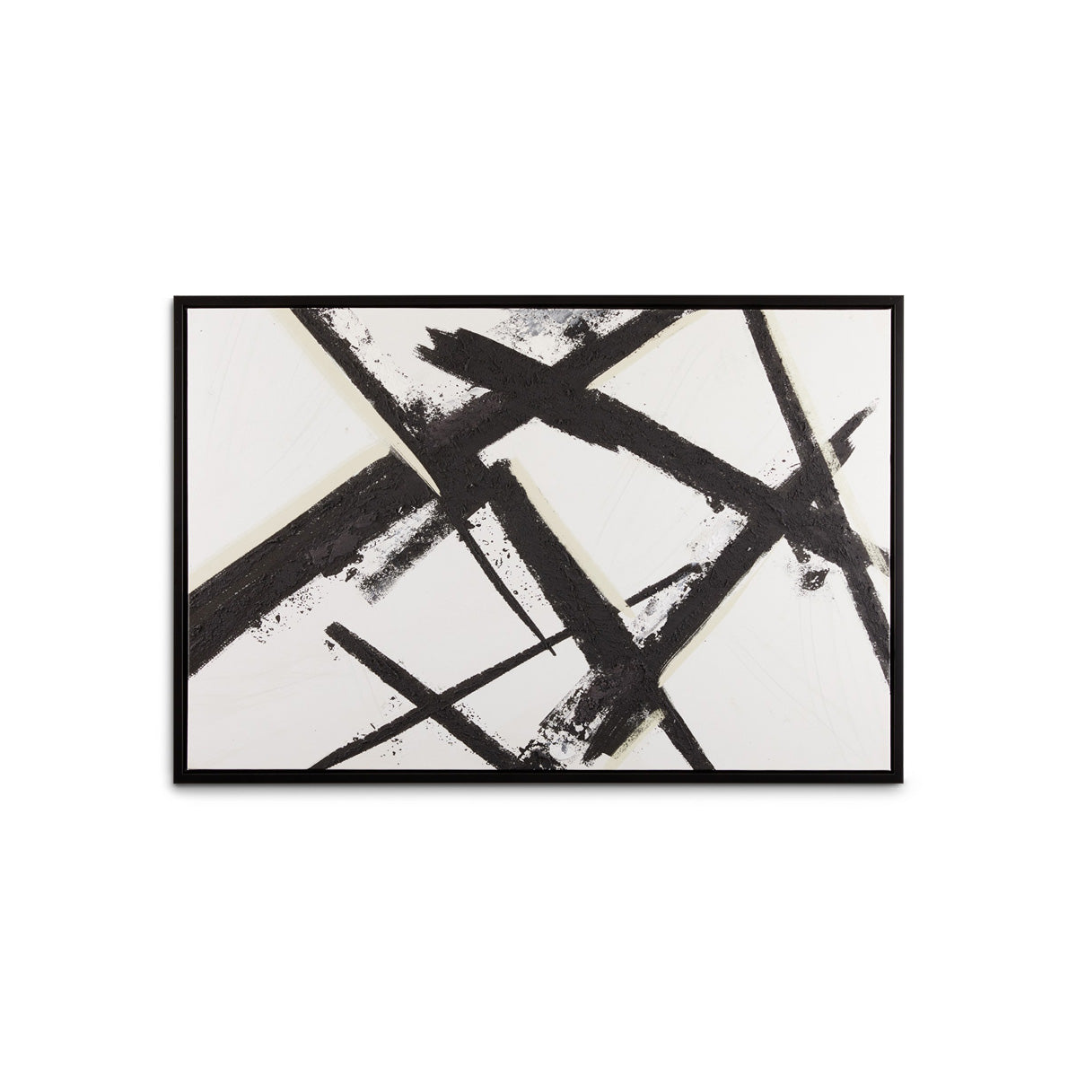 Black wall art by Xcella featuring a modern abstract design, suitable for stylish home or office decor.