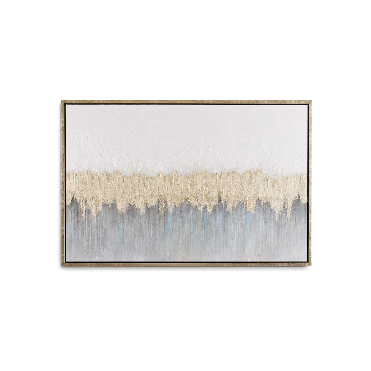 Gold and grey wall art by Xcella featuring abstract design, perfect for modern home decor.