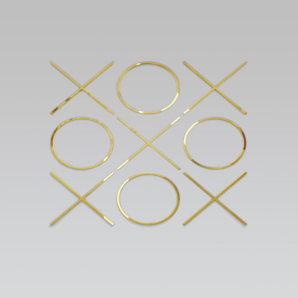 Gold XOXO wall decor by Xcella, stylish metallic wall art featuring "XOXO" design for modern home decoration